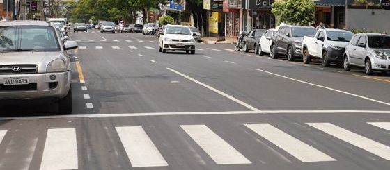 Avenida recapeada em Sarandi